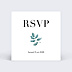 Carton réponse mariage Botanique