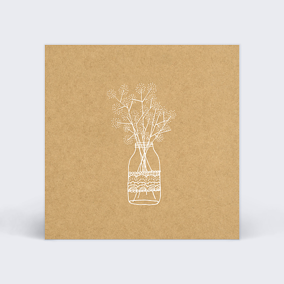 Carton Réponse Mariage Fleurs des Champs