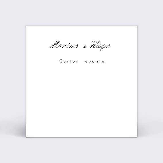 Carton Réponse Mariage Classique