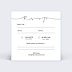 Carton Réponse Mariage Lettres Chic