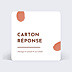 Carton Réponse Mariage Aurora