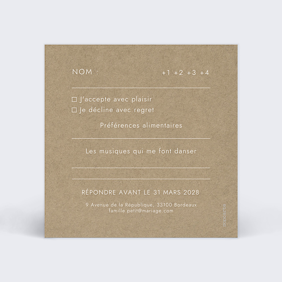 Carton Réponse Mariage Modern Love