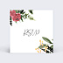 Carton réponse mariage Wild Flowers