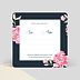 Carton réponse mariage Dark Peony Simple Verso