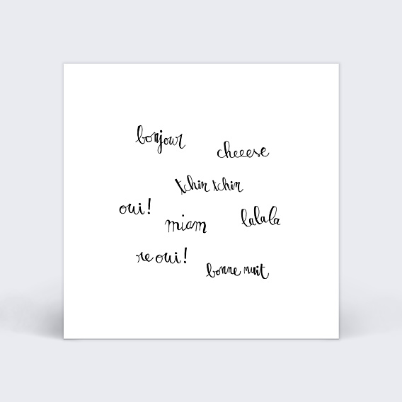 Carton réponse mariage Timeline Calligraphie