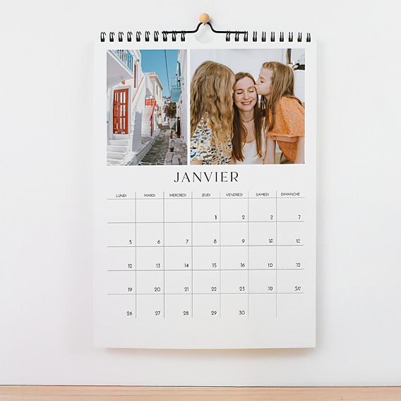 Calendriers Calendrier photo grandes cases