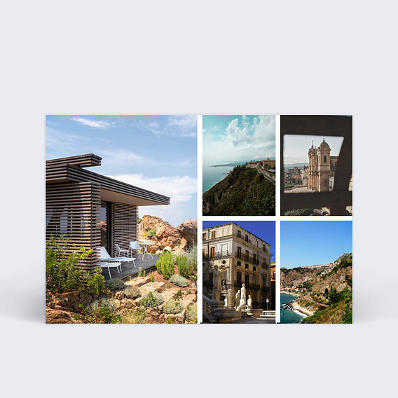 Carte Collaboration Carte multiphoto 5 photos - Cefalù