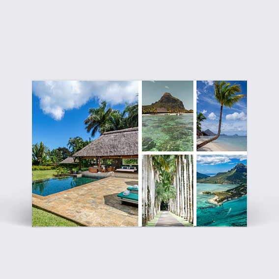 Carte Collaboration Carte multiphoto 5 photos - Les Villas d’Albion