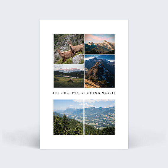 Carte Collaboration Multiphoto - Les Châlets de Grand Massif – été