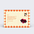 Collaboration Tabobine x Popcarte : vichy orange