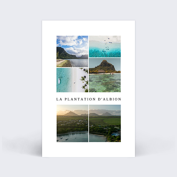 Carte Collaboration Multiphoto - La Plantation d'Albion