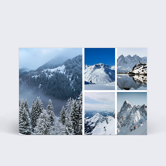 Collaboration Carte multiphoto 5 photos - Les Châlets de Grand Massif – hiver