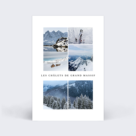 Carte Collaboration Multiphoto - Les Châlets de Grand Massif – hiver