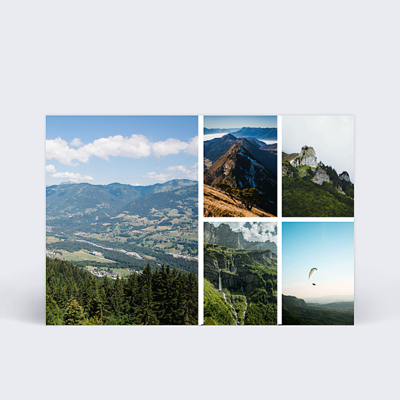 Collaboration Carte multiphoto 5 photos - Les Châlets de Grand Massif – été