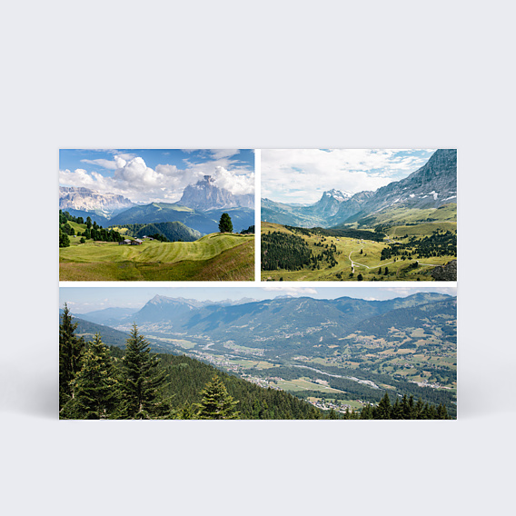 Collaboration Multiphoto horizontale - Les Châlets de Grand Massif – été