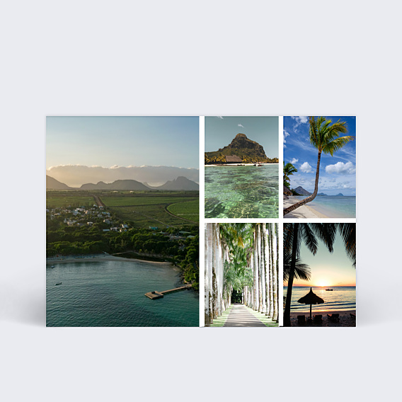 Carte Collaboration Carte multiphoto 5 photos - La Plantation d’Albion