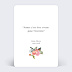 Faire-part décès Bouquet Eternel Recto