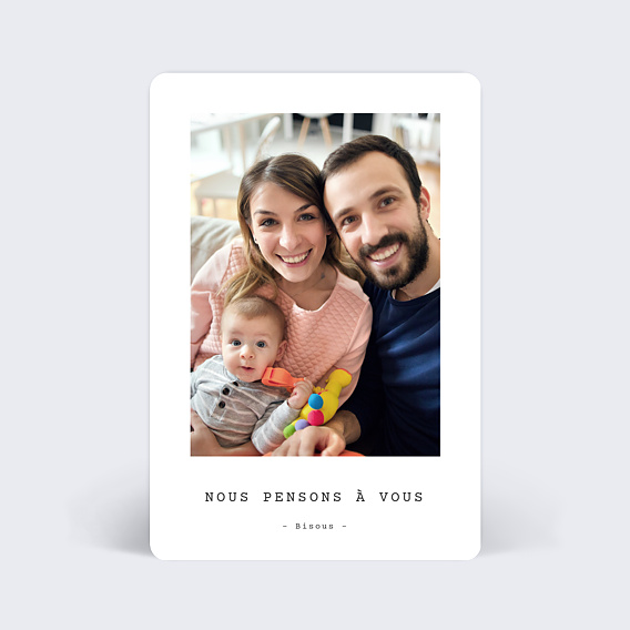 Carte amitié Polaroid