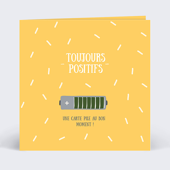 Carte amitié Restons Positifs