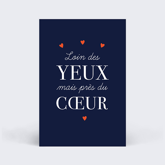 Carte de Correspondance Près du Coeur