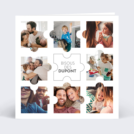Carte amitié Puzzle