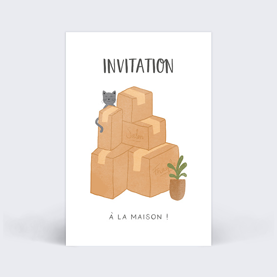 Carte amitié Bienvenue à la Maison