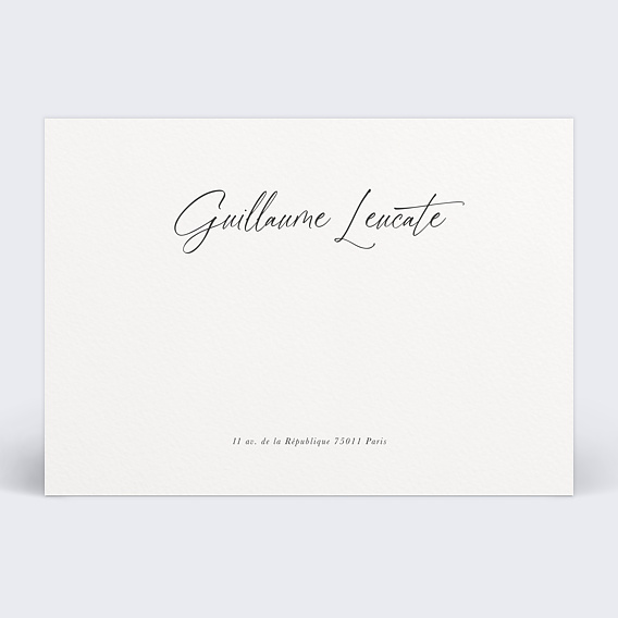 Cartes de Correspondance Calligraphie