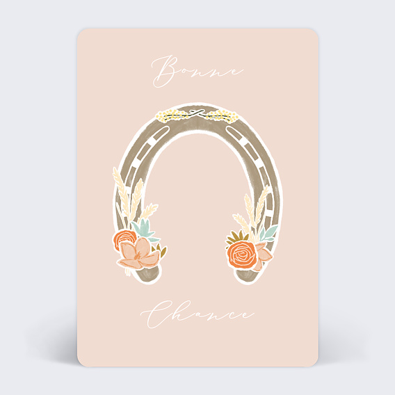 Carte amitié Fer à Cheval