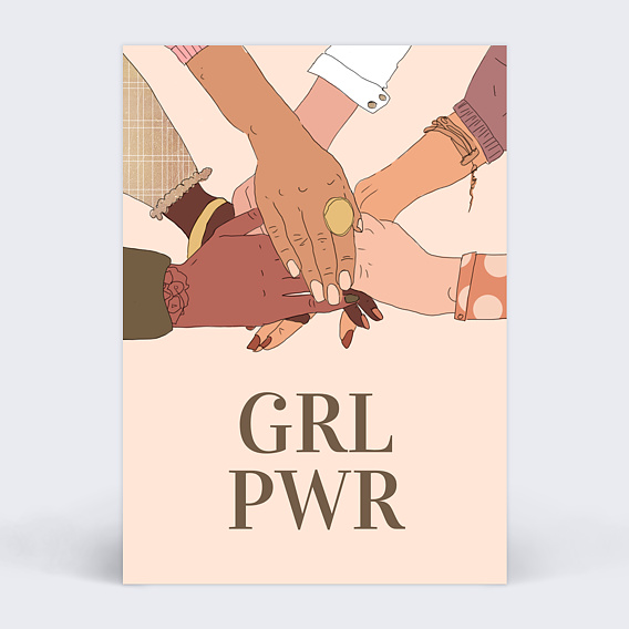 Cartes de Correspondance Girl power