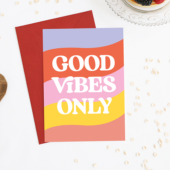Carte amitié Good Vibes