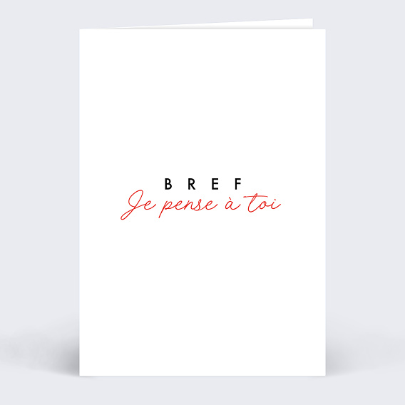 Carte amitié Je pense à toi