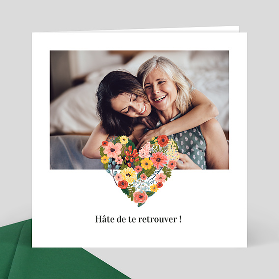 Carte de Correspondance Joli Coeur