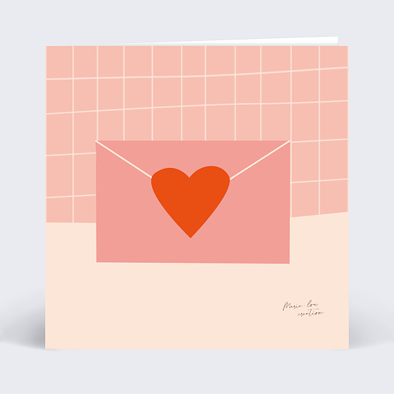 Carte amitié Marie-Lou Création x Popcarte - Enveloppe d'amour