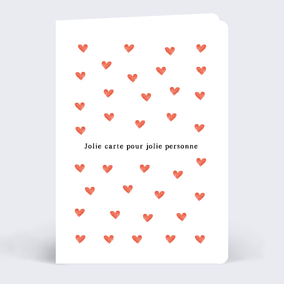 Carte amitié Motif Petit Coeur
