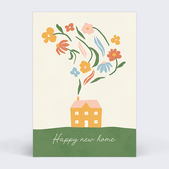 Carte amitié Nouvelle Maison