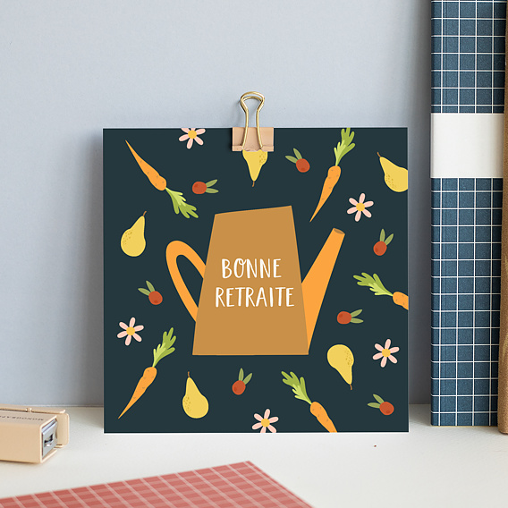 Carte Vie d'Entreprise Retraite Jardinage