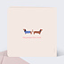 Carte amitié Duo Chiens Verso