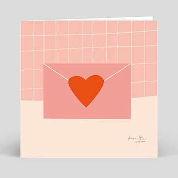 Cartes de Correspondance Marie-Lou Création x Popcarte - Enveloppe d'amour