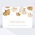 Carte amitié Fleur beige