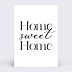 Carte amitié Typographie Home