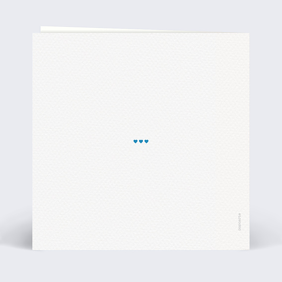 Carte amitié Photo en Coeur Verso