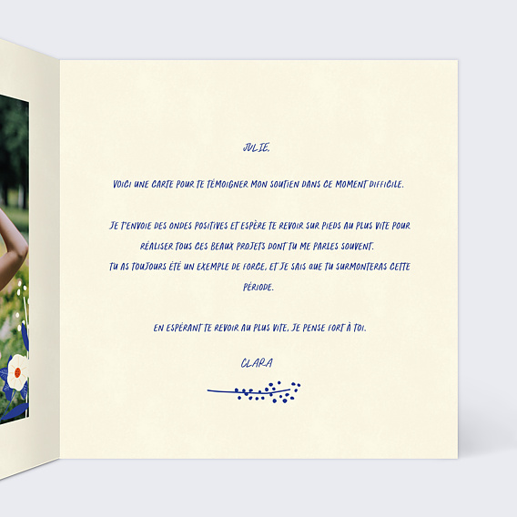 Carte bon rétablissement Tableau Intérieur Droit