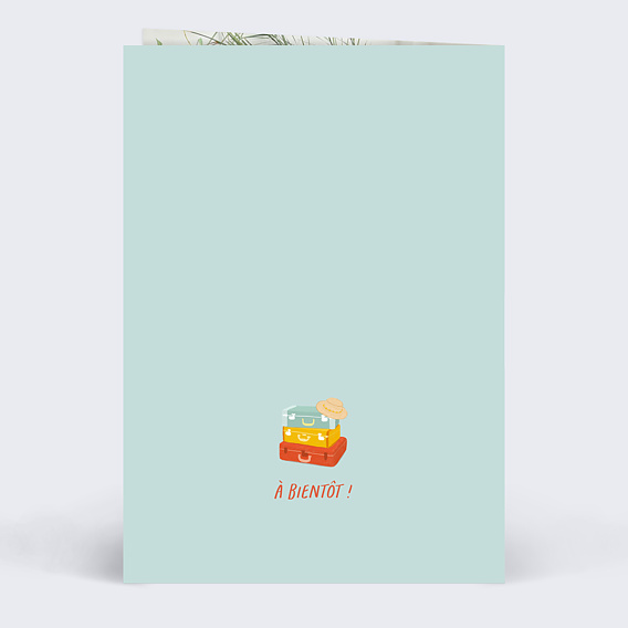 Carte de départ Bonne Continuation Verso