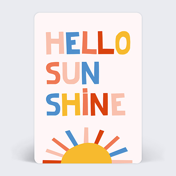 Carte amitié Claire Iglesias x Popcarte - Hello Sunshine