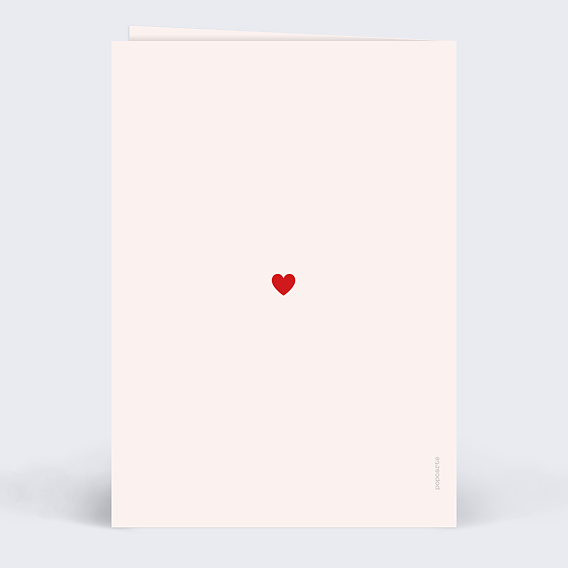 Carte amitié 1001 Coeurs Verso