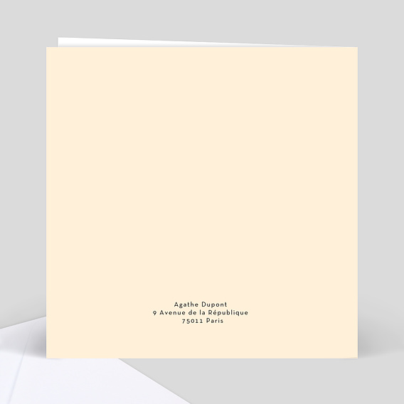 Carte amitié Be Happy Verso