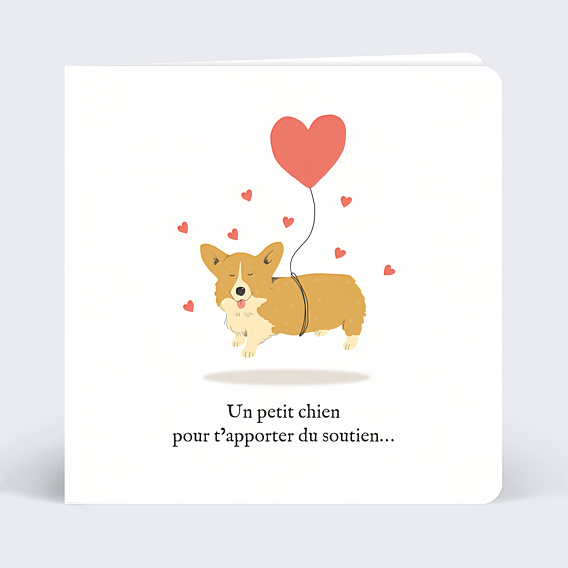 Carte de bon rétablissement Corgi Love