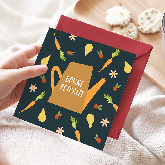 Carte de départ Retraite Jardinage Après 4
