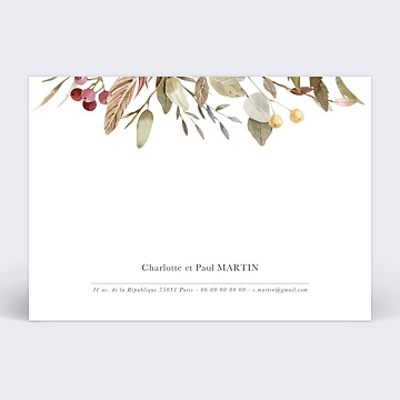 Cartes de Correspondance Eucalyptus