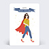 Carte de bon rétablissement Super-Héroïne